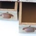 Vintage File Drawer Set, labeled A, B, C, D