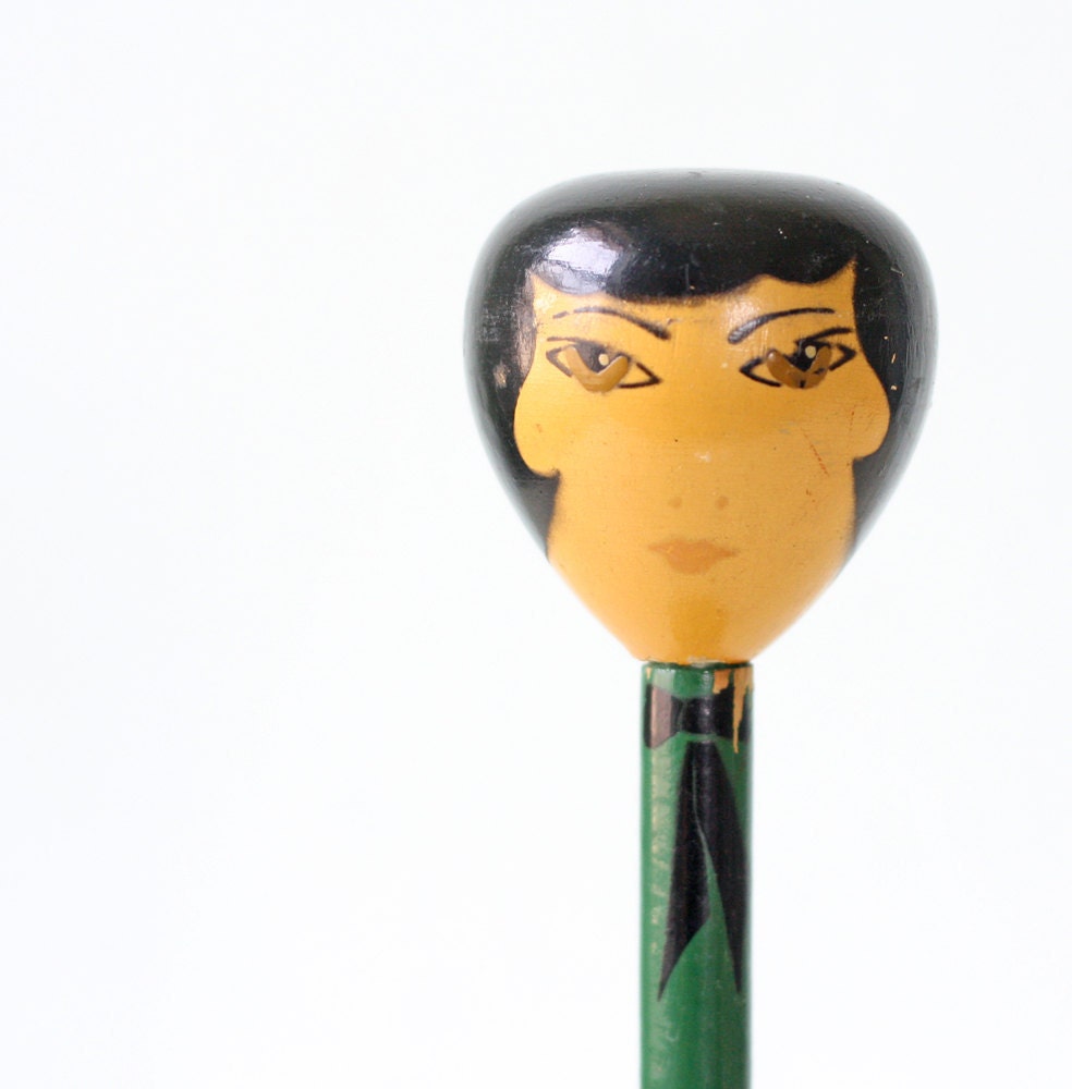 Antique Hat Stand Girl
