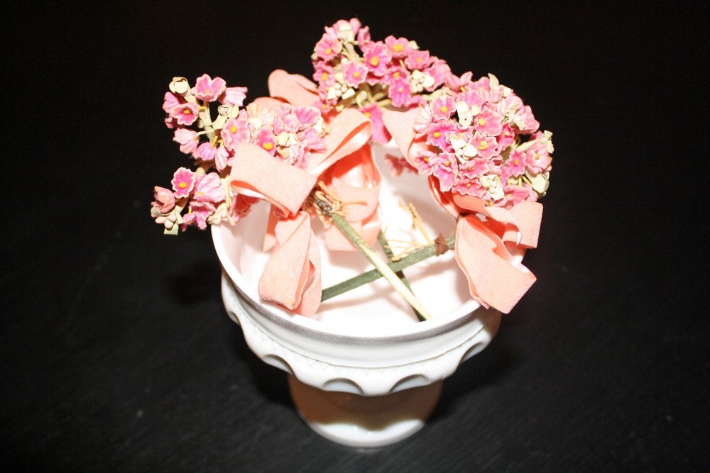 Vintage Millinery Flowers SET OF 3 BUNCHES