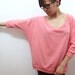 Pink Skull Cut-Out Sweatshirt - L