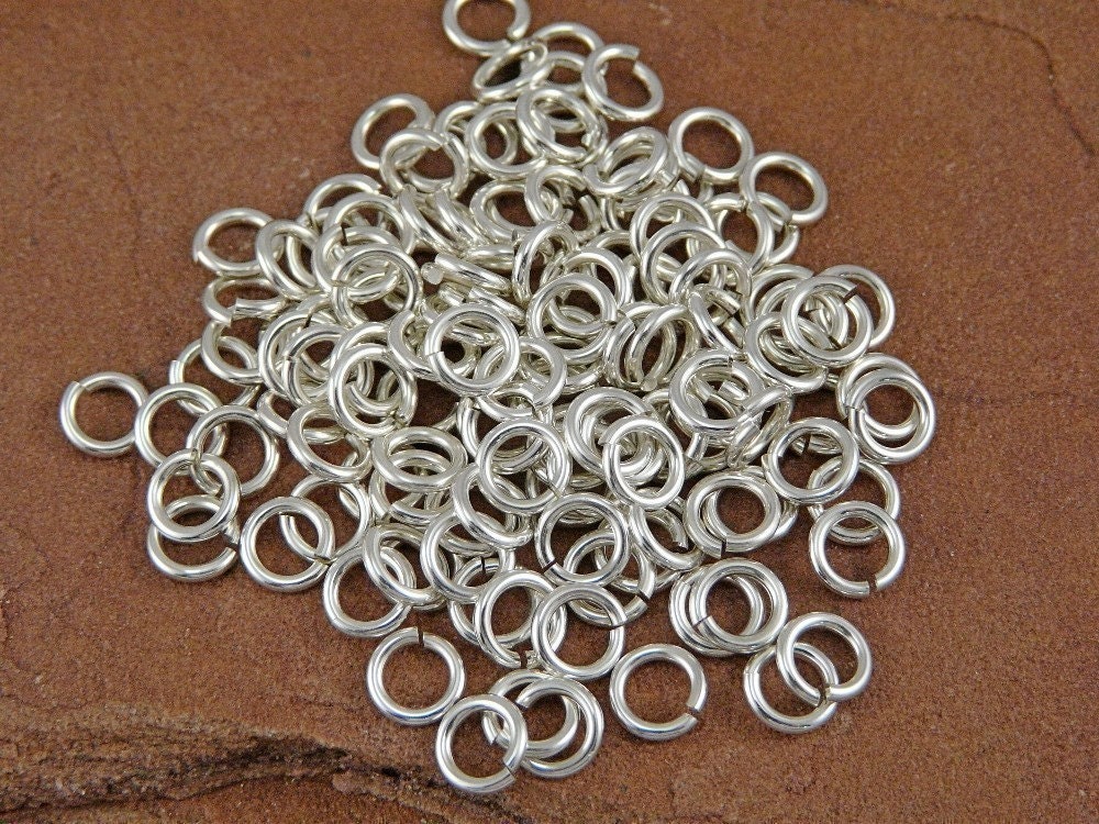 Sterling Silver Jump Rings - 70 18g 4mm Inner Diameter (6mm outer diameter)