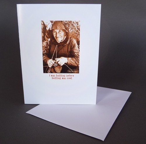 Greeting Card For Knitters Funny Humorous Handmade- I Was Knitting...