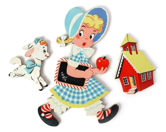 Nursery Rhyme - WALL DECOR - Mary Had A Little Lamb