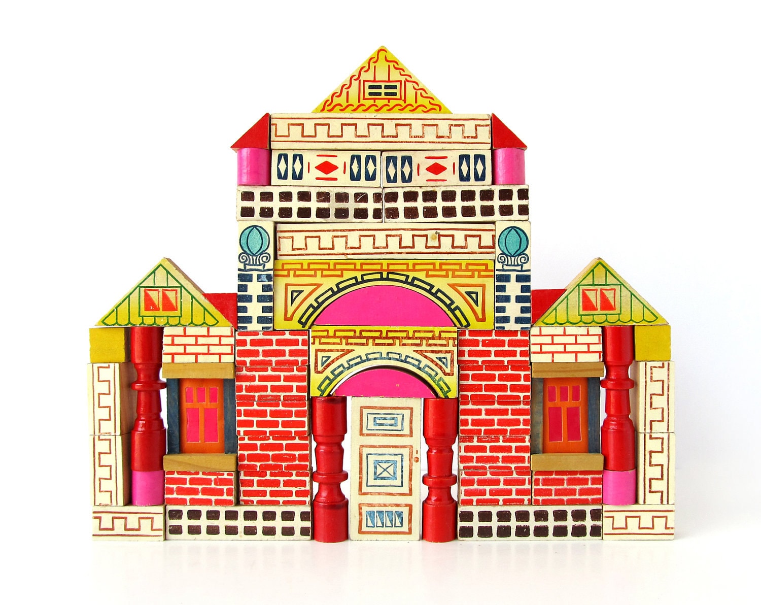 Vintage Wooden BUILDING Blocks Made in Japan by sushipotvintage