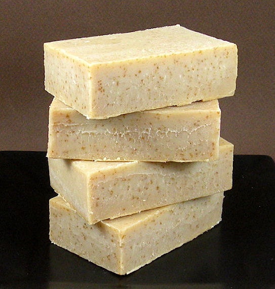 OATMEAL MILK and HONEY Cold Process Soap with Olive Oil and Shea Butter - Vegan