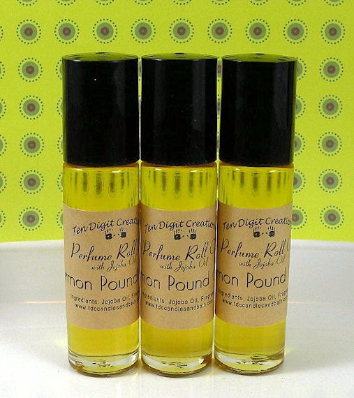 LEMON POUND CAKE Perfume Oil with Jojoba - Clearance ((Last One))