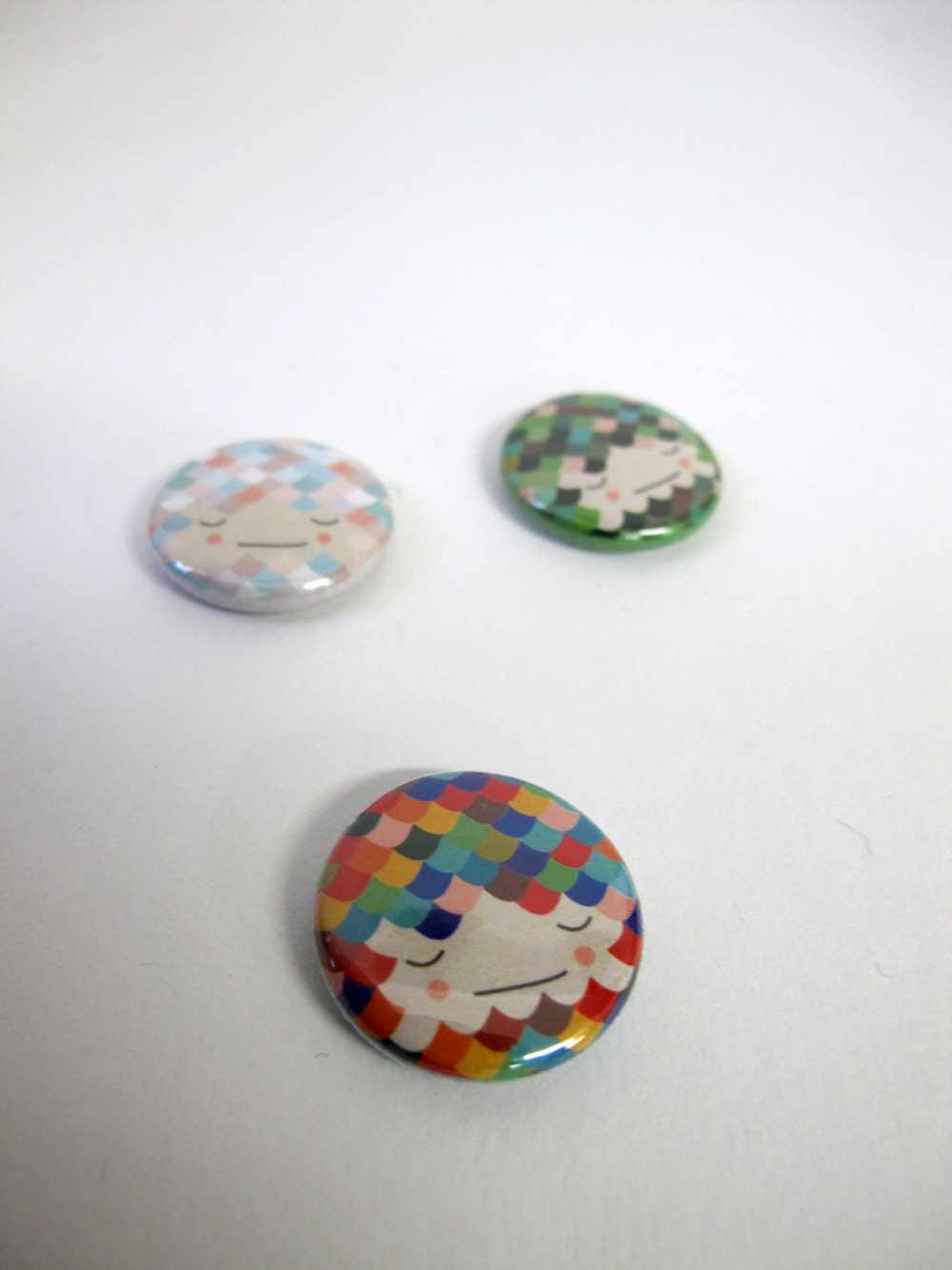 Sleepy Trio: Set of Three Badges