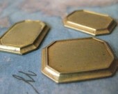 2 PC Raw Brass Bezel Setting - Y011