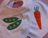 Eat Your Veggies Baby Bib Set