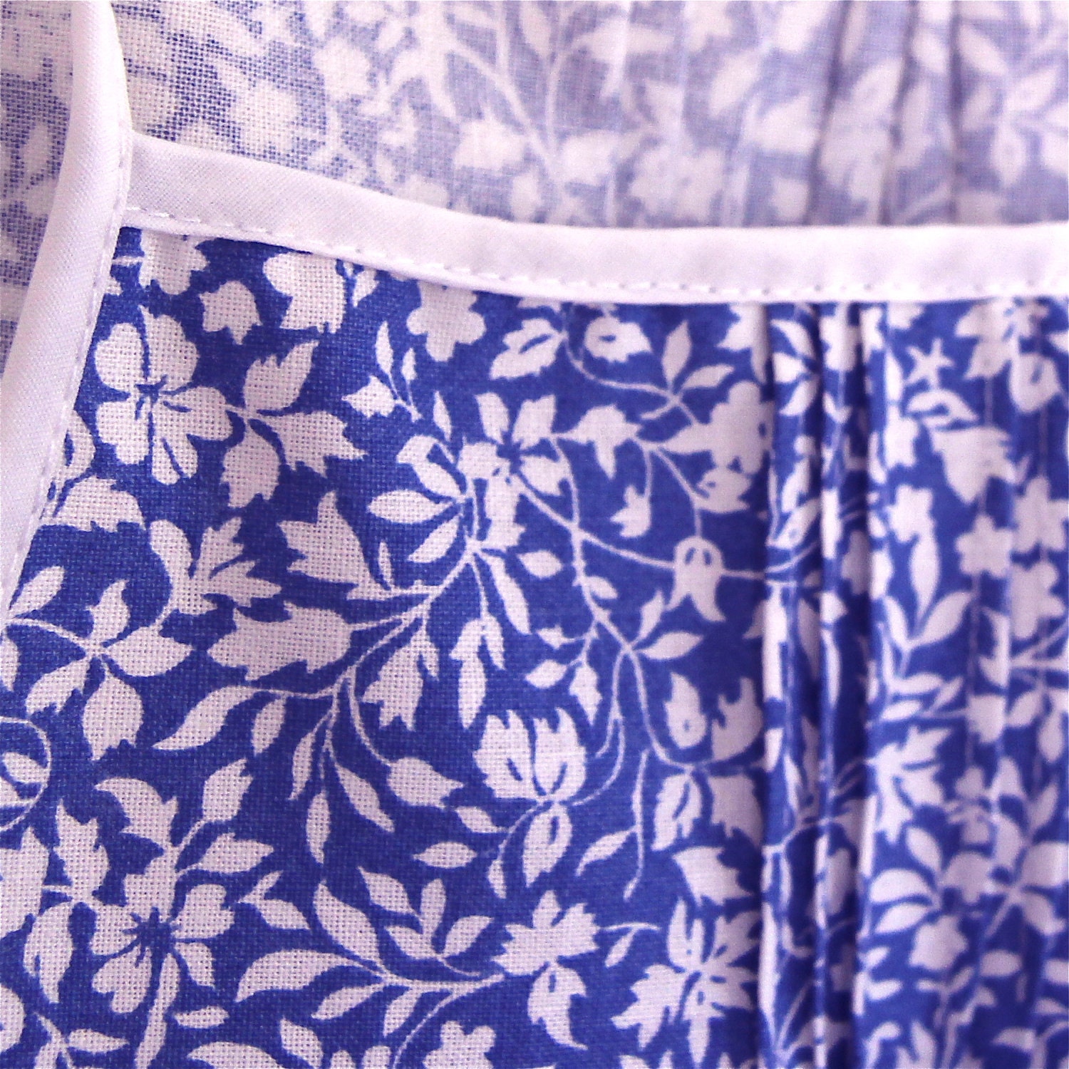 Fresh Floral Pintuck Dress