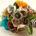 Jennifer Bouquet - Made to Order- Recycled Shower Papers and Trim- Rehearsal Bouquet or Toss Bouquet