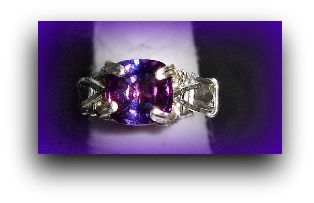 Tanzanite and silver ring