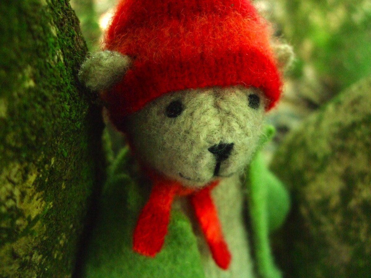 Pogo - Noah, eco-friendly teddy bear, upcycled wool