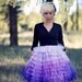 Hand Dyed Ombre Ruffled Tulle Skirt - Carolina