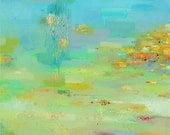 Beach and Sea Giclee Print 10x10 - wall art- wall decor- oil painting