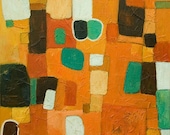Summer Inspiration ORIGINAL Abstract Oil, Mix Media Painting