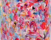 Art print-  Giclee PRINT 12x16 -Lucky Me-from original oil painting- abstract-wall art- wall decor