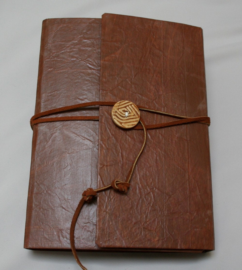 Paper bag journal by suebleiweiss on Etsy
