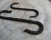 antique old hooks hang your pots and pans from or plants whatever two