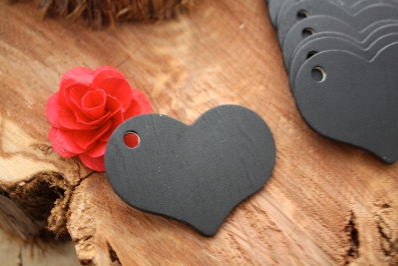 Chalkboard Heart gift tag set of 10 FREE SHIPPING