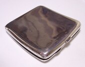 Vintage silver cigarette case, Antique English Silver Cigarette case  Vintage Silver