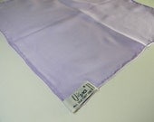 Vintage silk man's  handkerchief - gentleman's pocket hanky - vintage Vera - lilac silk