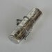 Vintage Silver Pill box, or sewing needle container, tube, ornate design, marked 925 - could be a sterling silver vesta or match safe