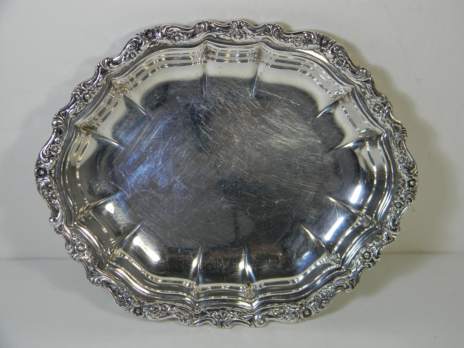 Vintage silver plate, small tray, International Silver Co, high quality silver plated