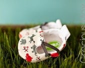 Little Boys Safari Loafer Booties in Red