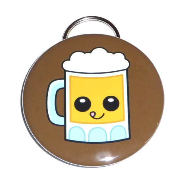 Cute Beer Mug - Keychain Bottle Opener