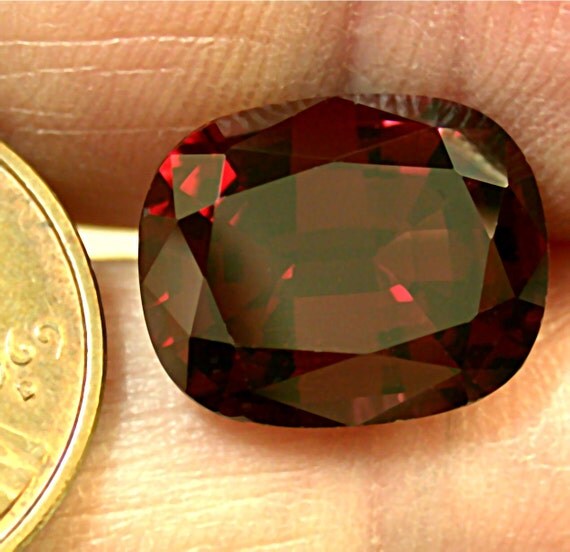 RHODOLITE GARNET Faceted Loose GEMSTONE Antique Cut 8.21cts fg66
