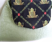 Clutch Purse , Frog Purse , Fabric Handbag , Clutch Bag , Clutch Handbag , Hand Bag , Cute Clutch Purse , Celery Green Purse