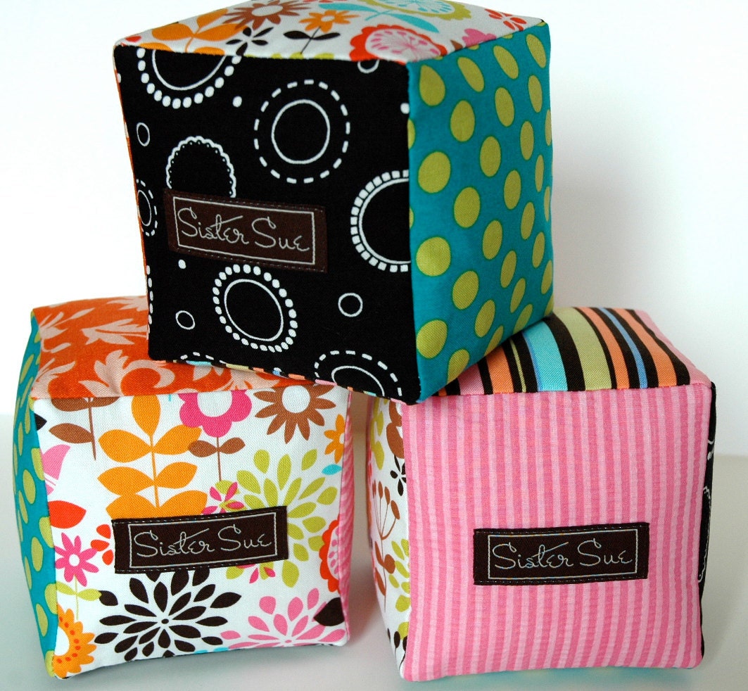 Summer Carnival Cloth Play Blocks (Set of 3)