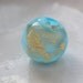 Skara Blue Round Lampwork Bead