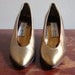 Vintage 1980s PRIVATE COLLECTION Copper Cone Heel Shoes Size 5