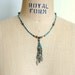 Vintage 1960s Native American Feather Bead Necklace