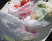 Combo 5 pack-reusable, washable produce bags