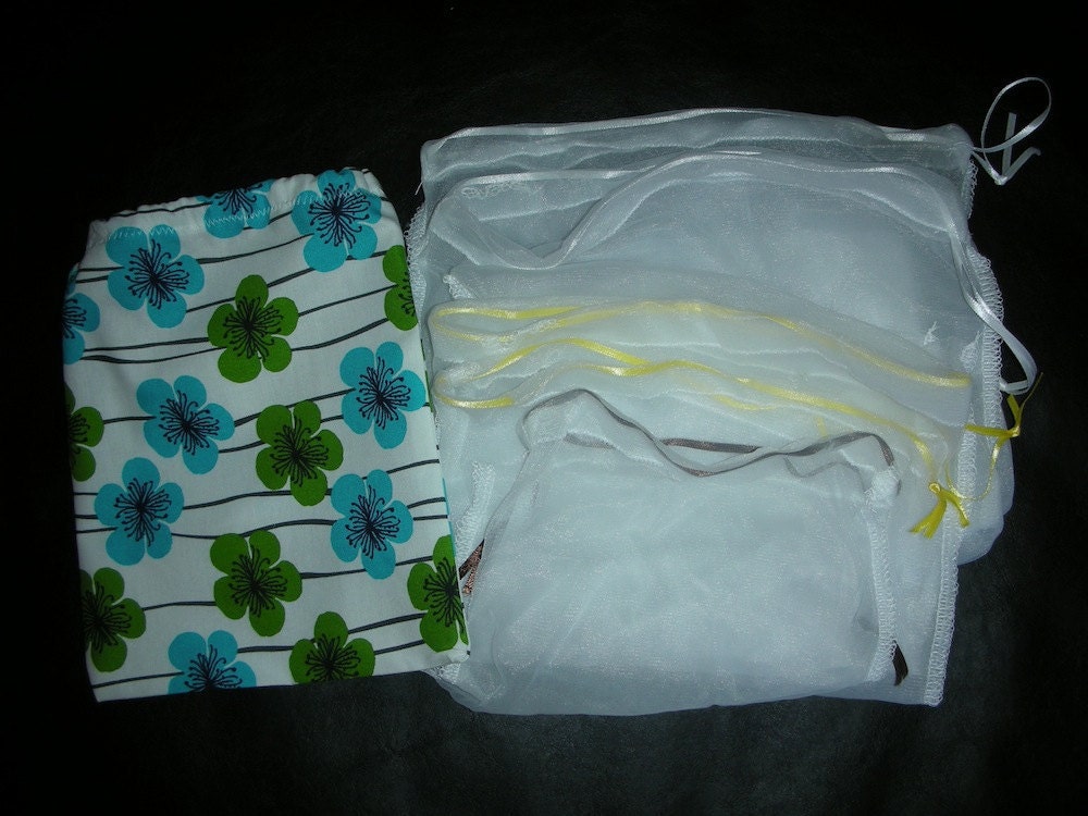 Reusable/Washable Produce Bags - Gift Pack set of 6