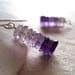 Amethyst earrings silver amethyst jewelry - Lavender Ombre