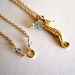 Seahorse necklace - Mo'o Lio Gold