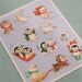 Vintage Hallmark Snow Polar Animals Christmas Sticker Sheet - 11 Stickers on Sheet - Christmas, Holidays - LAST ONE
