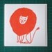Orange Lion Card