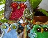 Owl Fabric Applique
