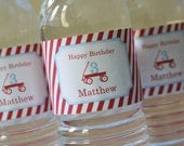 Red Wagon Party Water Bottle Labels - PRINTABLE only Il_170x135