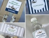 Vintage Airplane Birthday Party - PRINTABLE ONLY - Banner, Toppers, Tags, Invitation and more Il_170x135