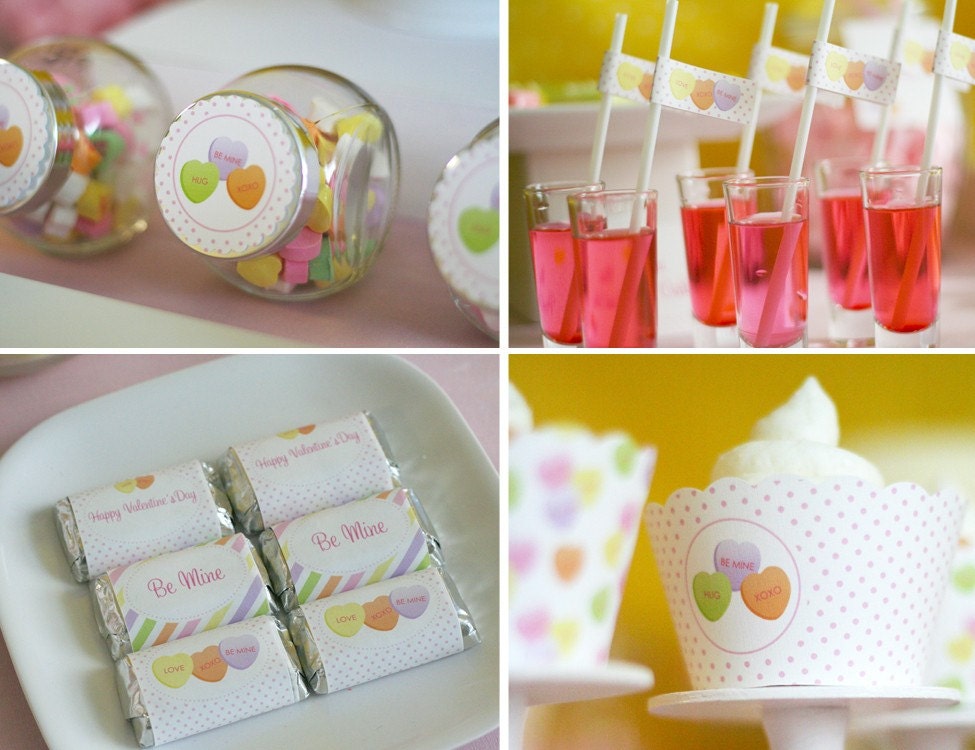 Valentine's Day Printable Party - Conversation Hearts