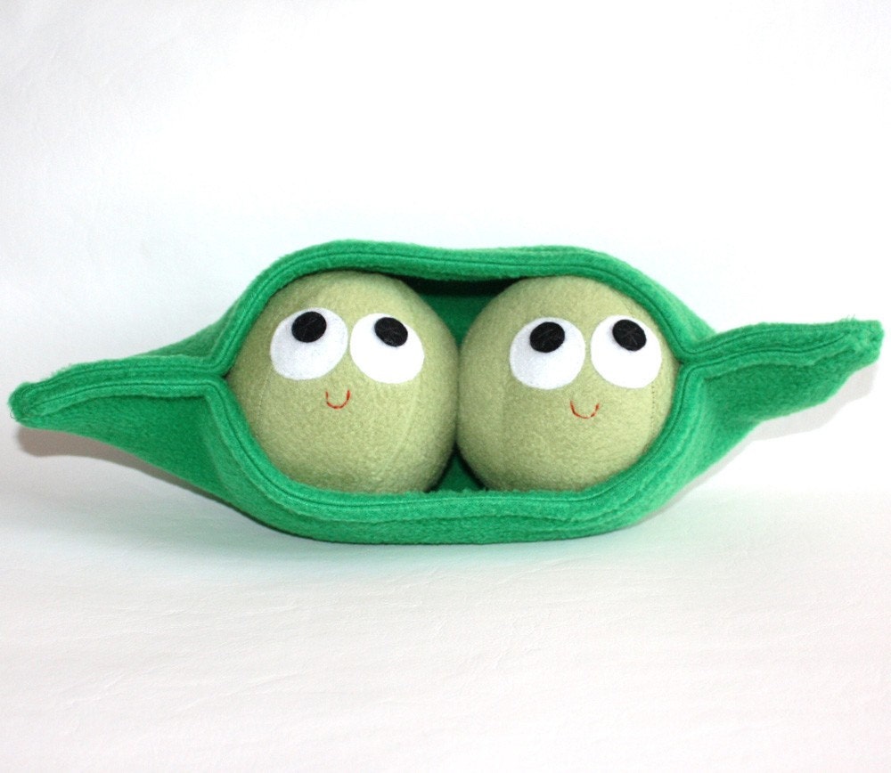 Two Peas In A Pod - Plush Food - plushoff