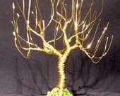 Willow Upright - wire tree sculpture, Original