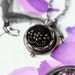 Buttercup vintage button necklace mismatched sterling silver and gold chain