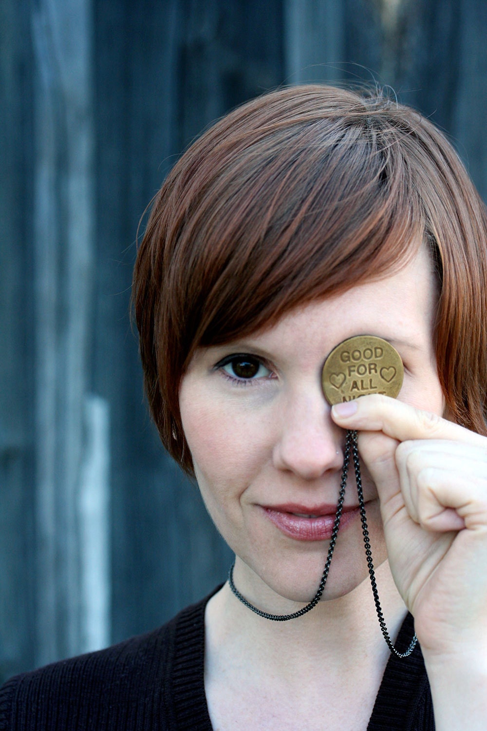 Sale Stogie antique brothel token necklace ball chain